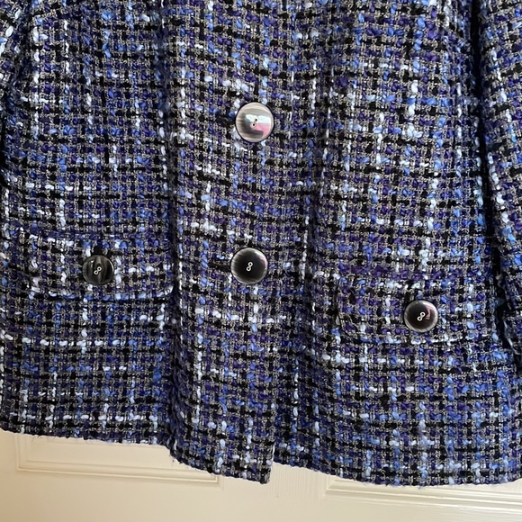 J. M Collections Blue Blazer Jacket Excellent Condition Size 14 - Picture 4 of 10